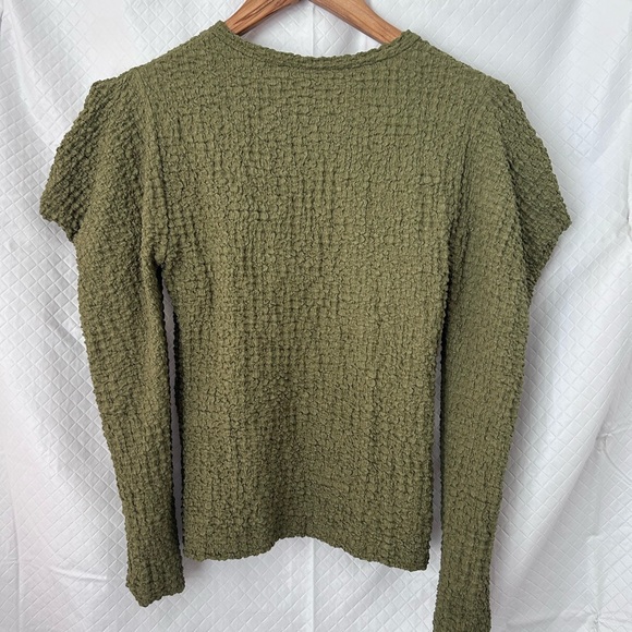 Zara Olive longsleeve stretch Pullover - Picture 2 of 6